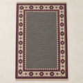 Dusk Border Shataranji — Plum & Slate